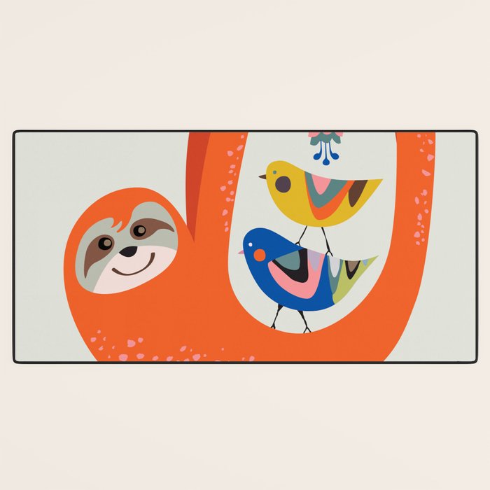 Mid Century Sloth Desk Mat Gallery Image 3