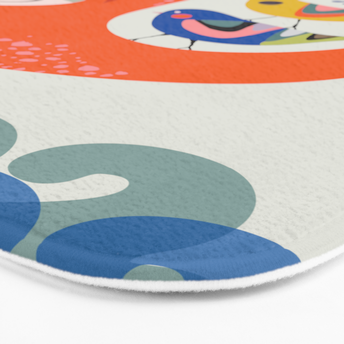 Mid Century Sloth Bath Mat Gallery Image 3