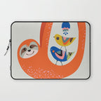 Mid Century Sloth Laptop Sleeve Gallery Image 1
