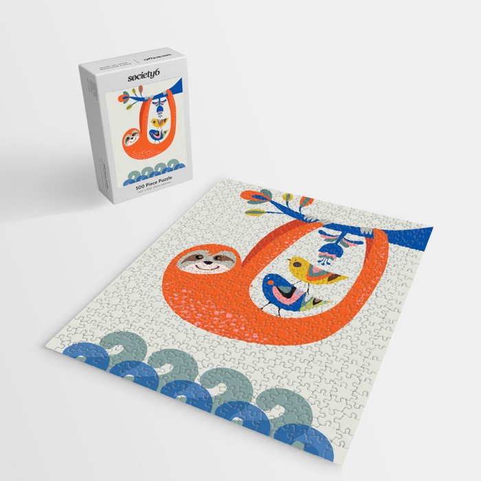 Mid Century Sloth Jigsaw Puzzle Gallery Image 2