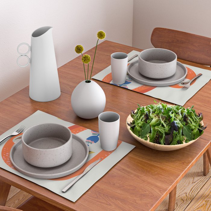 Mid Century Sloth Placemat Gallery Image 2