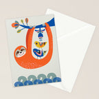 Mid Century Sloth Stationery Card Gallery Image 2