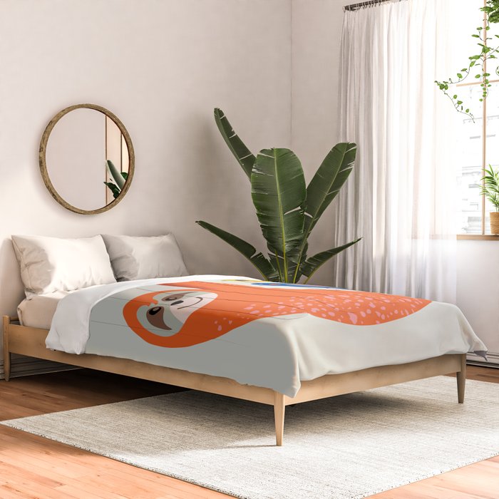 Mid Century Sloth Comforter Gallery Image 2