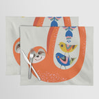Mid Century Sloth Placemat Gallery Image 1
