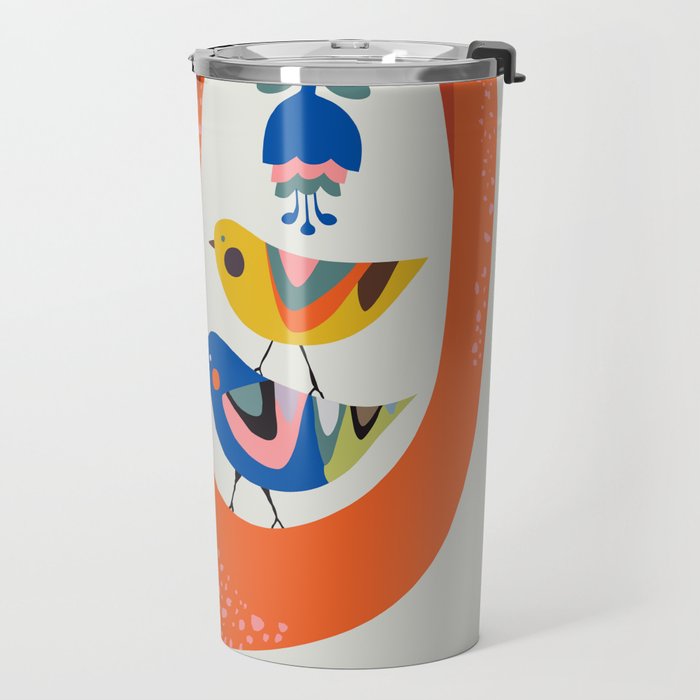 Mid Century Sloth Travel Mug Gallery Image 2