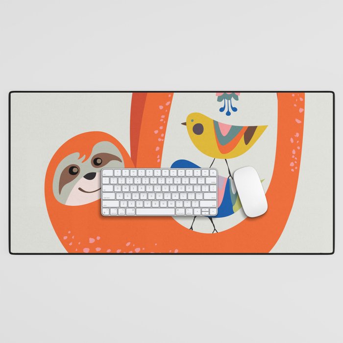 Mid Century Sloth Desk Mat Gallery Image 1