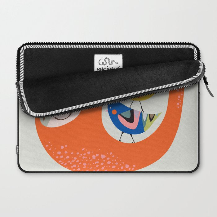Mid Century Sloth Laptop Sleeve Gallery Image 2