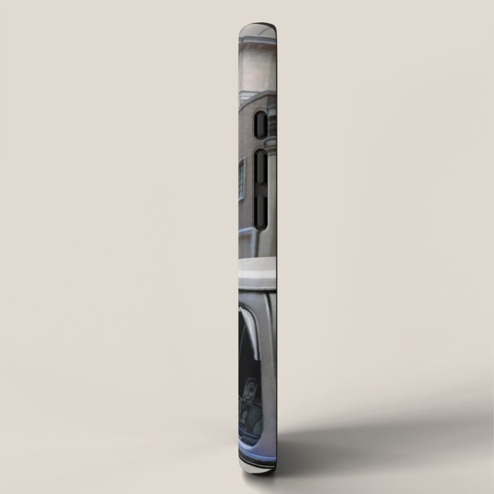 Llama Riding In Taxi In Color iPhone Case Gallery Image 2