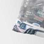 Llama Riding In Taxi In Color Pillow Sham Gallery Image 4