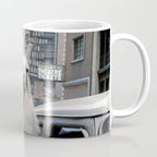 Llama Riding In Taxi In Color Coffee Mug Gallery Image 1