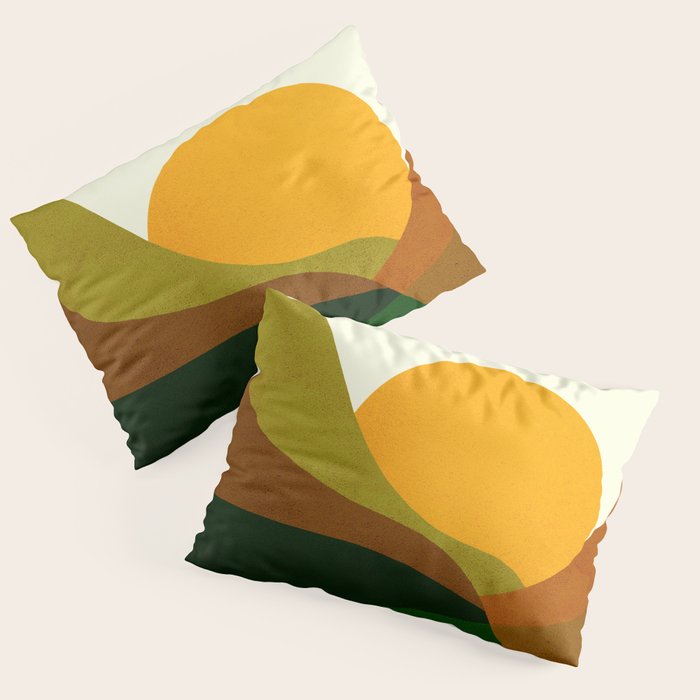 Abstraction_NEW_SUN_LANDSCAPE_SPRING_Minimalism_001B Pillow Sham Gallery Image 3