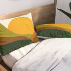 Abstraction_NEW_SUN_LANDSCAPE_SPRING_Minimalism_001B Pillow Sham Gallery Image 2