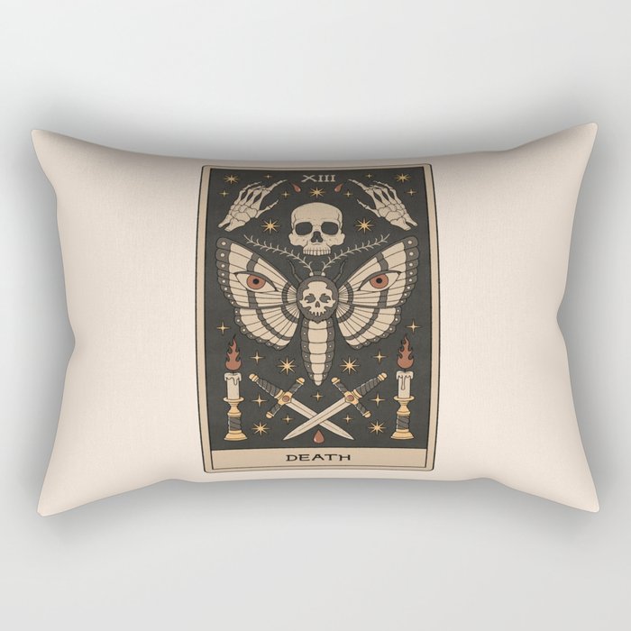 Death - Moth Tarot Rectangular Pillow Gallery Image 2