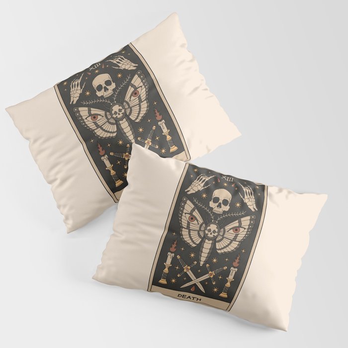 Death - Moth Tarot Pillow Sham Gallery Image 1