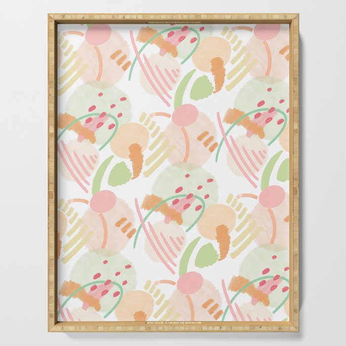 Abstract Spring  Serving Tray Gallery Image 1