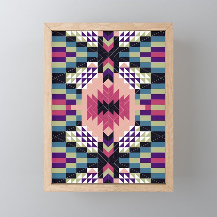 MP Tribal geometric B Mini Art Print Gallery Image 1