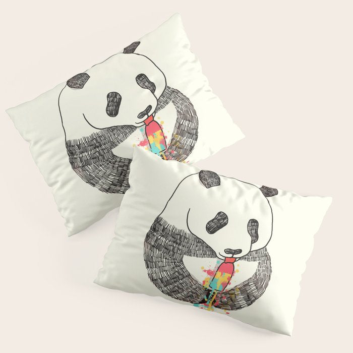 Panda Loves Ice Cream Pillow Sham Gallery Image 3