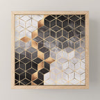 Smoky Cubes Mini Art Print Gallery Image 1
