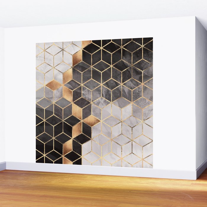 Smoky Cubes Wall Mural Gallery Image 2