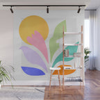 Sun & Leaves: Matisse Pastel Series 04 Wall Mural Gallery Image 1