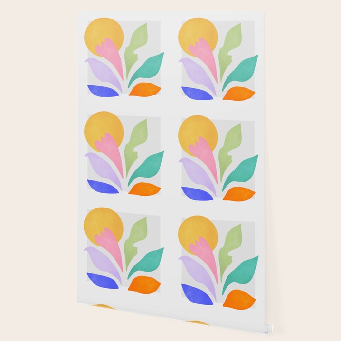 Sun & Leaves: Matisse Pastel Series 04 Wallpaper Gallery Image 2