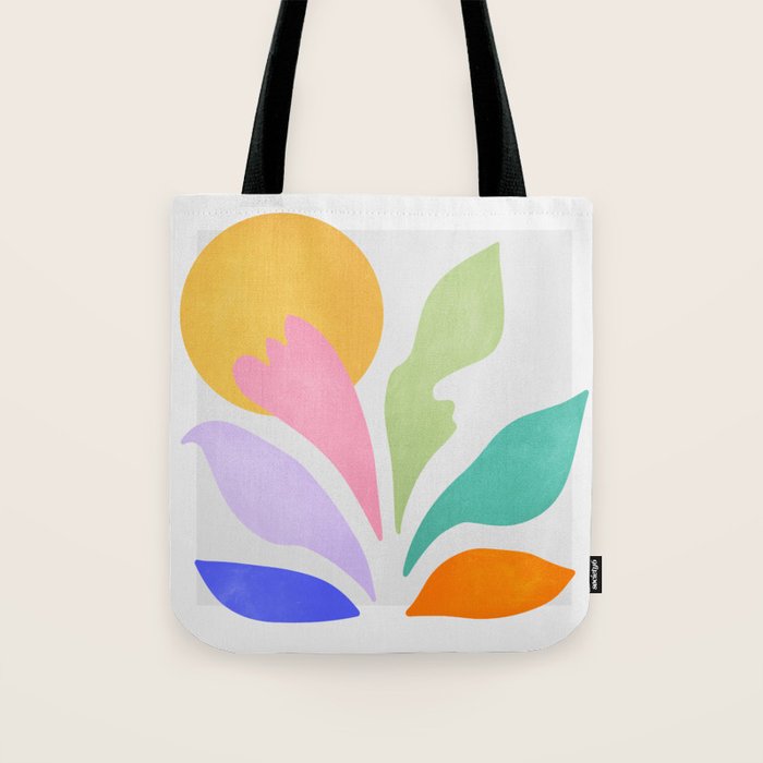 Sun & Leaves: Matisse Pastel Series 04 Tote Bag Gallery Image 1