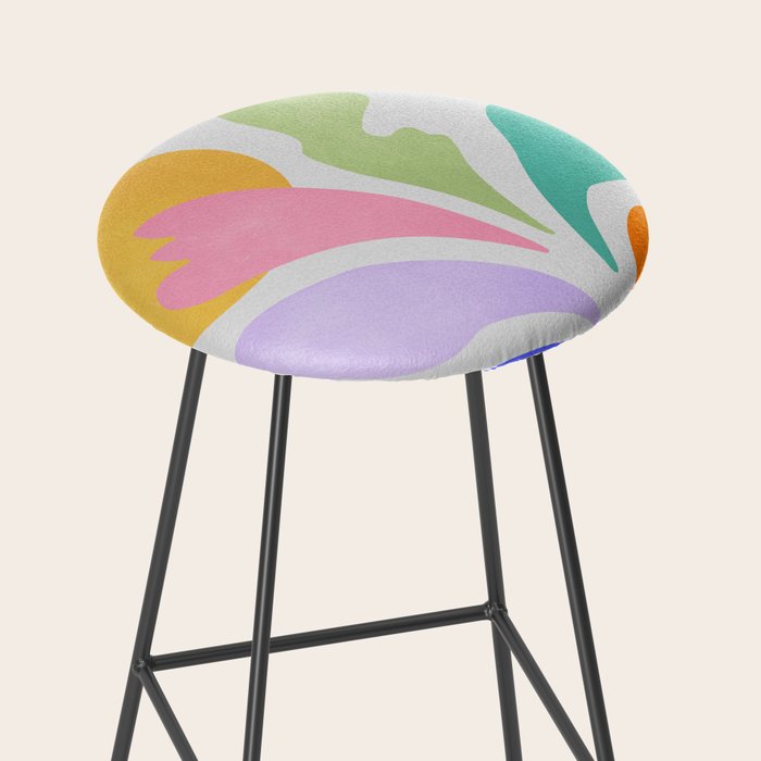Sun & Leaves: Matisse Pastel Series 04 Stool Gallery Image 2