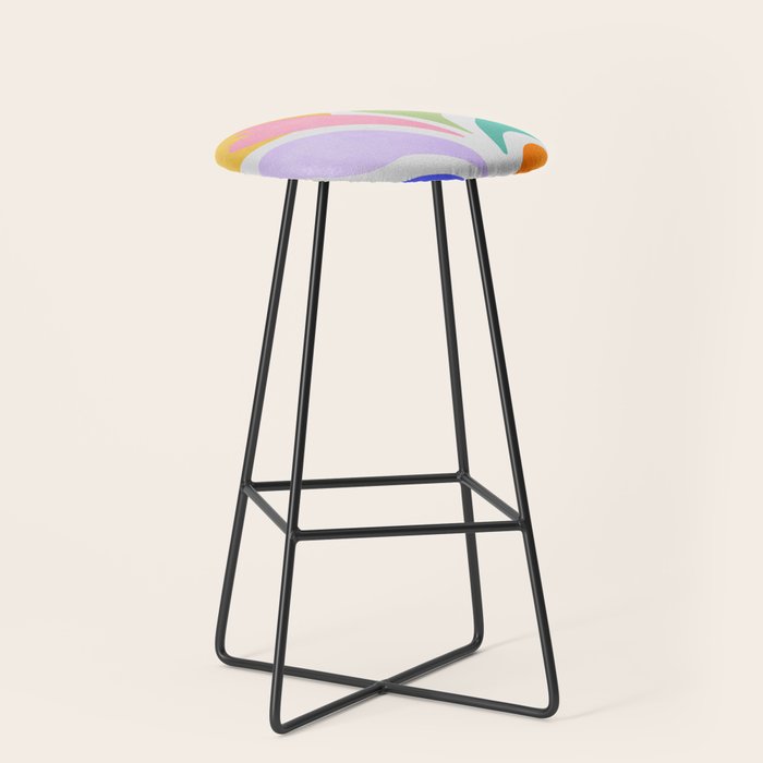 Sun & Leaves: Matisse Pastel Series 04 Stool Gallery Image 1