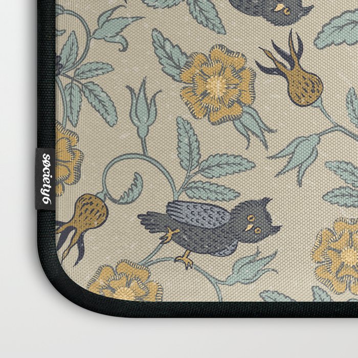 Tudor Owls in Grey Laptop Sleeve Gallery Image 3