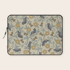 Tudor Owls in Grey Laptop Sleeve Gallery Image 1