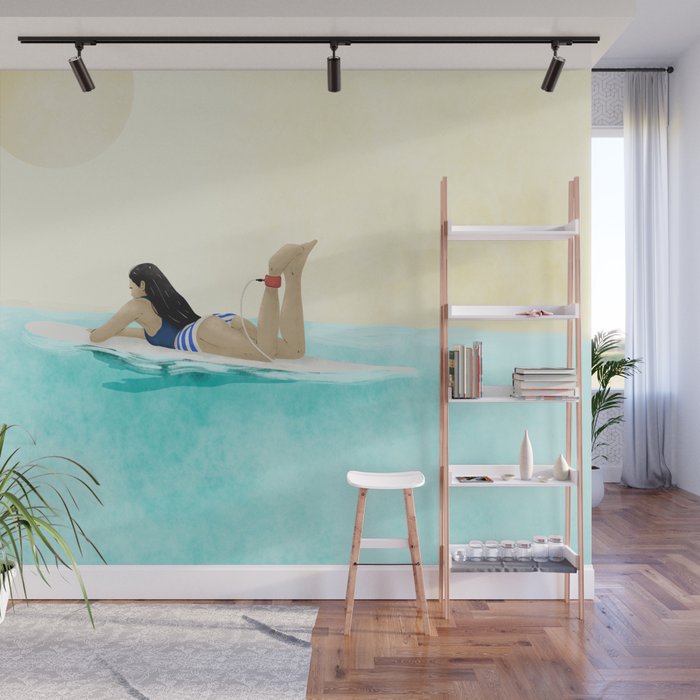 Wait for your perfect wave C Wall Mural Gallery Image 1