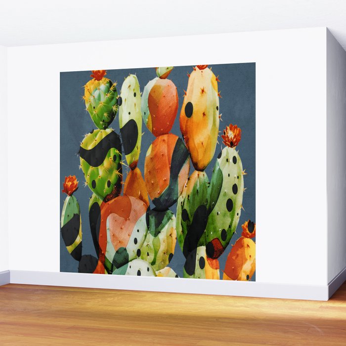 Abstract Modern Cactus 3 Wall Mural Gallery Image 2