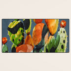 Abstract Modern Cactus 3 Desk Mat Gallery Image 3