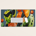 Abstract Modern Cactus 3 Desk Mat Gallery Image 1