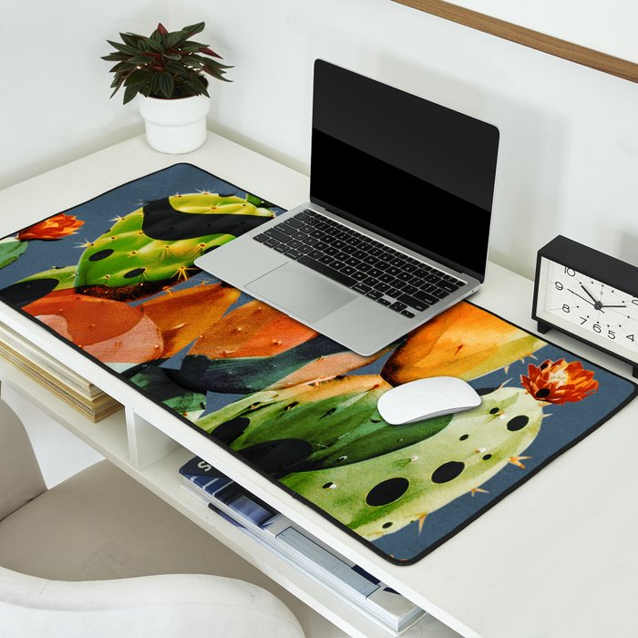 Abstract Modern Cactus 3 Desk Mat Gallery Image 2