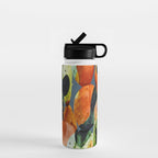 Abstract Modern Cactus 3 Water Bottle Gallery Image 1