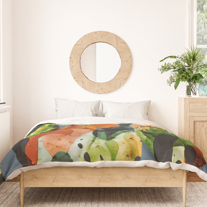 Abstract Modern Cactus 3 Duvet Cover Gallery Image 3