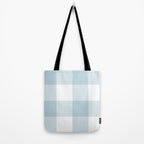 Baby Blue Buffalo Check Tote Bag Gallery Image 2
