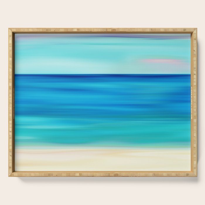 Abstract Seascape 11 Serving Tray Gallery Image 1