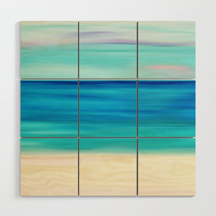 Abstract Seascape 11 Wood Wall Art Gallery Image 1