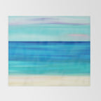 Abstract Seascape 11 Throw Blanket Gallery Image 2