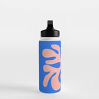 Rose Bud & Azure Blue: Matisse Paper Cutouts 02 Water Bottle Gallery Image 3