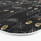 Black Cat Portraits Bath Mat Gallery Image 3