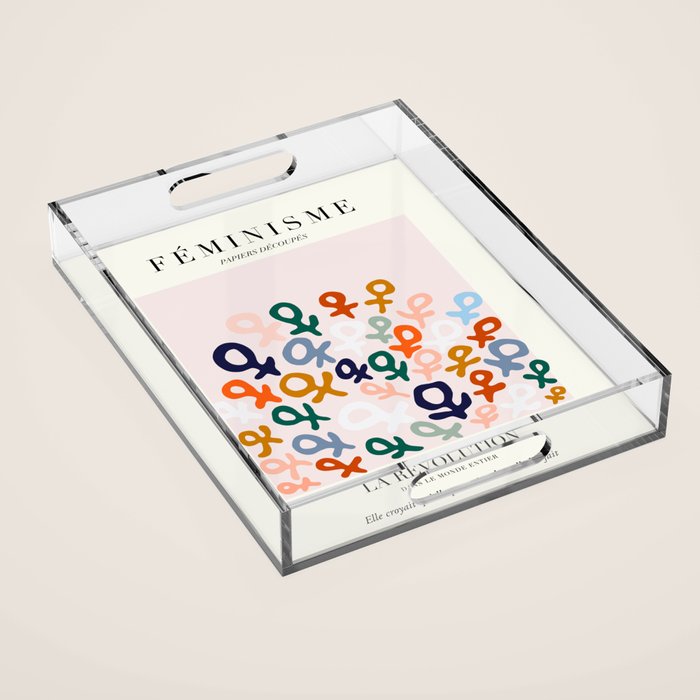 L'ART DU FÃMINISME â Feminist Art â Matisse Exhibition Poster Acrylic Tray Gallery Image 1