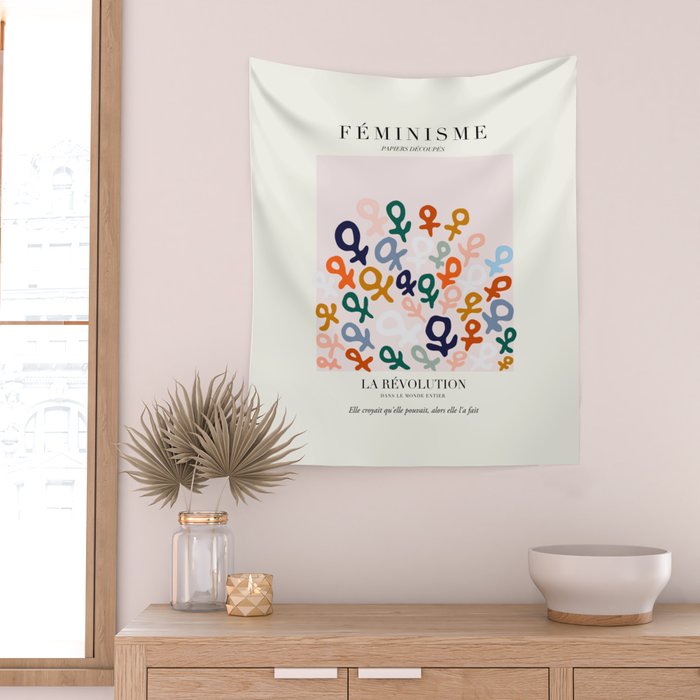 L'ART DU FÃMINISME â Feminist Art â Matisse Exhibition Poster Wall Tapestry Gallery Image 2