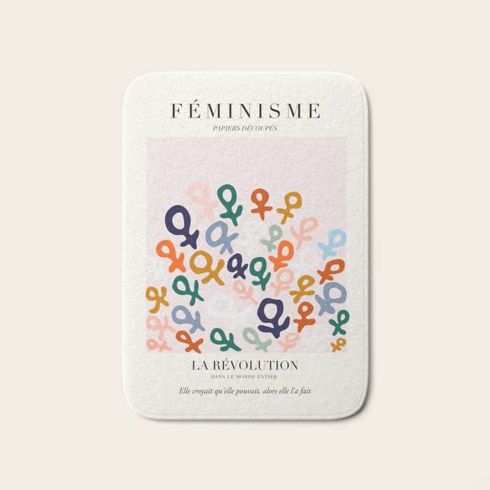 L'ART DU FÃMINISME â Feminist Art â Matisse Exhibition Poster Bath Mat Gallery Image 1