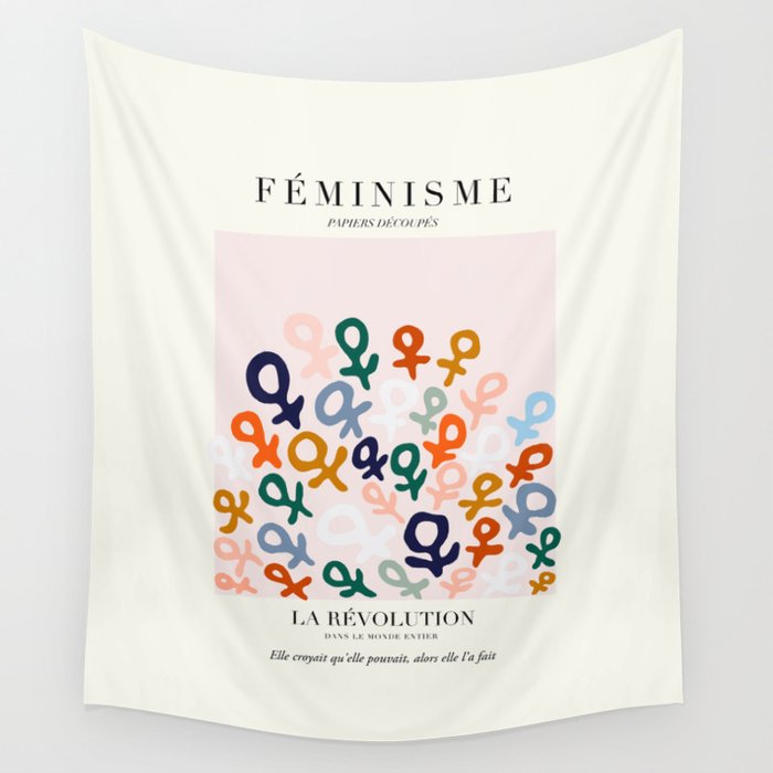 L'ART DU FÃMINISME â Feminist Art â Matisse Exhibition Poster Wall Tapestry