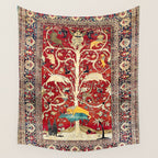 Silk Heriz Azerbaijan Northwest Persian Rug Print Wall Tapestry Gallery Image 4