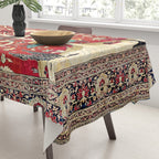 Silk Heriz Azerbaijan Northwest Persian Rug Print Tablecloth Gallery Image 3