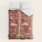 Silk Heriz Azerbaijan Northwest Persian Rug Print Duvet Cover Gallery Image 6